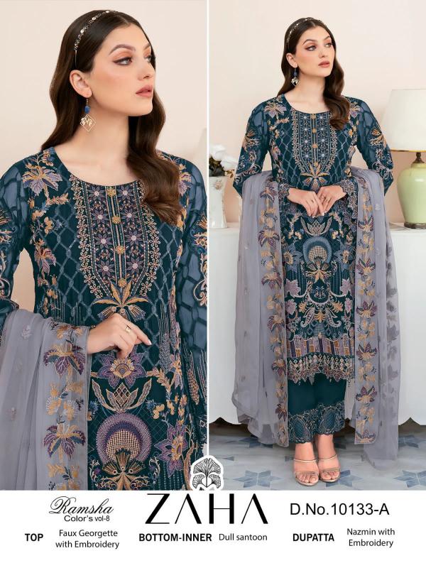 Zaha Ramsha Colors Vol 8 Designer Pakistani Suit Collection